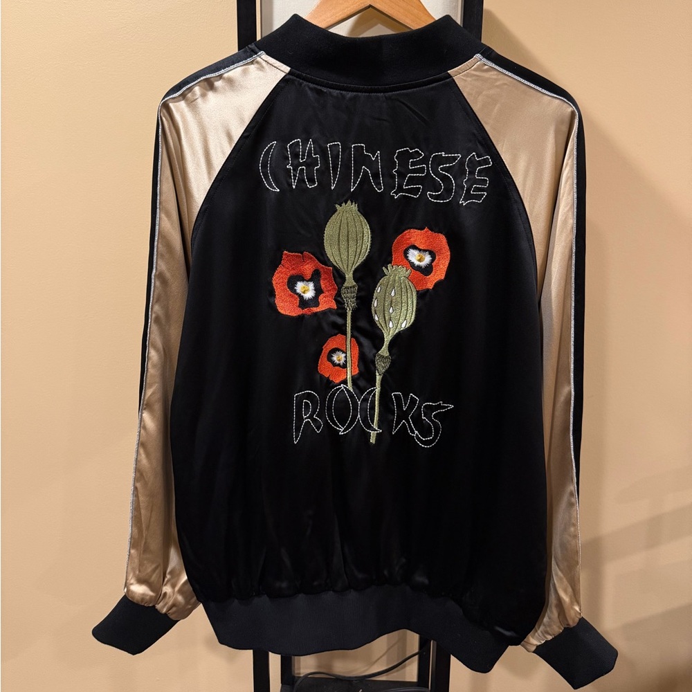 Enfants Riches Deprimes Chinese Rocks Embroidered Silk Souvenir Jacket